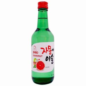 Soju Jinro con sabor a toronja (grapefruit)
