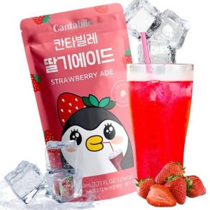 bebida coreana Cantabile sabor fresa (Strawberry Ade)