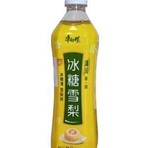 bebida de pera con azúcar de roca de la marca Master Kong.