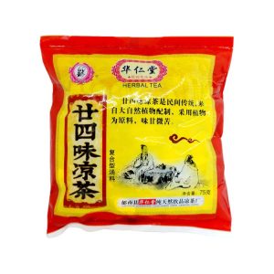 té de hierbas de 24 sabores (廿四味凉茶, Twenty-four Herbal Tea) de la marca Huarentang.